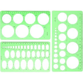 LENSARKU 6PCS French Curve Templates for Drawing, Plastic French Curve Rulers for Drafting, French Curve Stencils Set for Architecture Supplies, Engineering, Crafts, Measuring, Quilling