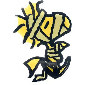 ProductWorks Peanuts Window Clings Halloween Decor Woodstock Mummy PVC Two-Sided Decal