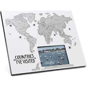 Daylily Scratch Off Photo Frame | Countries I've Visited