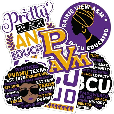 ملصق صبار الصحراء برايري فيو A&M University ملصق الفهود PVAMU ملصقات الفينيل شارات الكمبيوتر المحمول زجاجة ماء سجل قصاصات السيارة (T2 HBCU-C) in Saudi Arabia