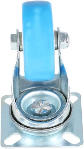 مجموعة من 12 عجلة دوارة مقاومة للانزلاق باللون الأزرق مقاس 2 بوصة من مادة البولي يوريثين وقاعدة علوية ومحمل كروي مزدوج in Kuwait