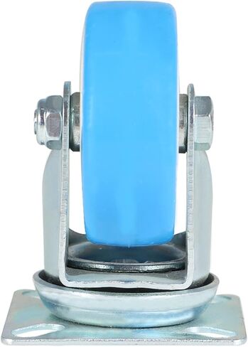 مجموعة من 12 عجلة دوارة مقاومة للانزلاق باللون الأزرق مقاس 2 بوصة من مادة البولي يوريثين وقاعدة علوية ومحمل كروي مزدوج in Kuwait