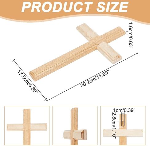 HOBBIESAY 9.84x5.51 inch Black Wooden Cross Wall Hanging Cross Decoration Gatholic Crucifix Wall Cross Wall Mounted Cross Ornament for Home Christian Weddings Party Gift Decor in Saudi Arabia