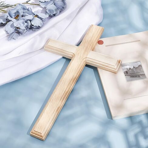 HOBBIESAY 9.84x5.51 inch Black Wooden Cross Wall Hanging Cross Decoration Gatholic Crucifix Wall Cross Wall Mounted Cross Ornament for Home Christian Weddings Party Gift Decor in Saudi Arabia