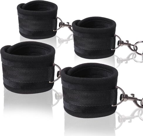 Soft Adjustable Straps Set PU Leather Kit for Hand-Wrist-Ankle Home Gym Sports in Kuwait