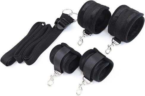 Soft Adjustable Straps Set PU Leather Kit for Hand-Wrist-Ankle Home Gym Sports in Kuwait
