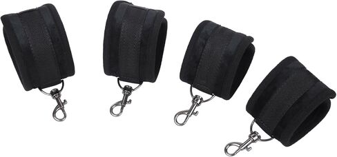 Soft Adjustable Straps Set PU Leather Kit for Hand-Wrist-Ankle Home Gym Sports in Kuwait