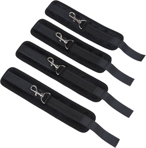 Soft Adjustable Straps Set PU Leather Kit for Hand-Wrist-Ankle Home Gym Sports in Kuwait