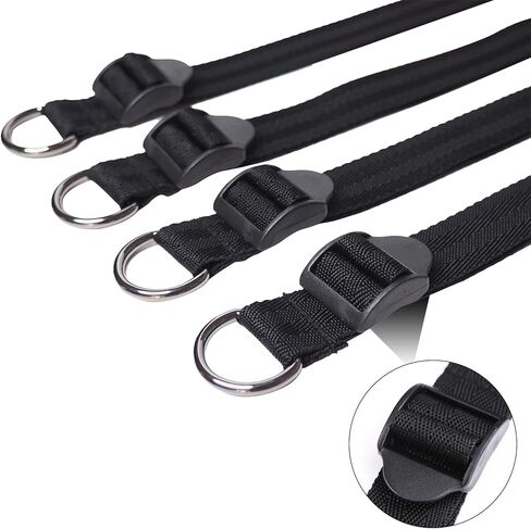 Soft Adjustable Straps Set PU Leather Kit for Hand-Wrist-Ankle Home Gym Sports in Kuwait