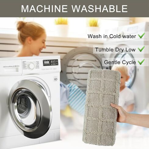 HAOCOO Bathroom Rugs,18x25 inch Non Slip Washable Grey Waffle Bath Mat,Luxury Soft Microfiber Absorbent Bathmat Floor Carpet for Bathroom Bedroom Tub Shower in Saudi Arabia