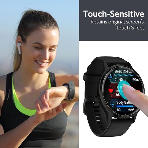 مجموعة من 6 قطع من ArmorSuit لهاتف Garmin Venu 3S (41 مم) واقي شاشة MilitaryShield HD شفاف - صنع في الولايات المتحدة الأمريكية in Saudi Arabia
