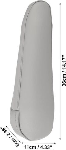 Unifizz زوج واحد من غطاء وحدة التحكم المركزية للمقعد الأمامي للسيارة غطاء مسند الذراع بديل من الجلد المصنوع من الألياف الدقيقة باللون الرمادي لسيارة Toyota Sienna 2011-2017 غطاء مسند الذراع in Saudi Arabia