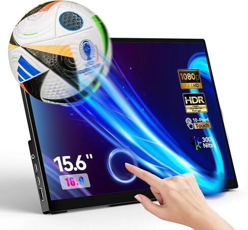 Portable Monitor Touchscreen 14.1'' 1080P FHD IPS for Laptop USB C HDMI, Driver Free Touch Screen,Plug-Play Laptop Monitor Extender, Travel Gaming Monitor for PC MAC Phone Xbox PS4/5 Switch in Saudi Arabia