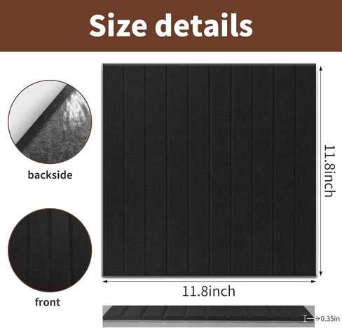 Large Cork Board, 12Packs Felt Cork Board Tiles for Office 11.8"x11.8" 12pcs Total 48"x36" Felt Wall Self Removable Adhesive Bulletin Board for Home Office Decor Wall Photos Memo Cards in Saudi Arabia