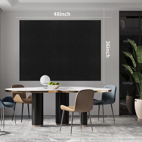 Large Cork Board, 12Packs Felt Cork Board Tiles for Office 11.8"x11.8" 12pcs Total 48"x36" Felt Wall Self Removable Adhesive Bulletin Board for Home Office Decor Wall Photos Memo Cards in Saudi Arabia