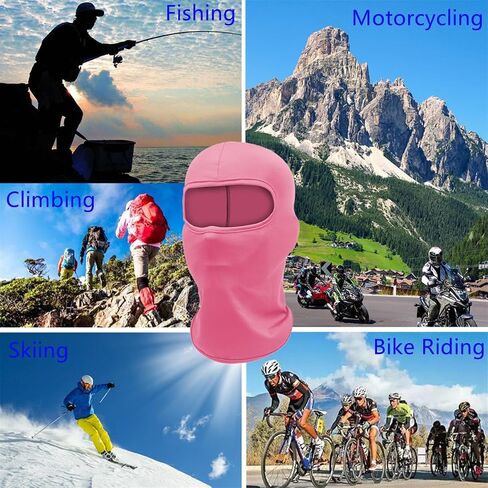 8 Pieces Ski Mask Shiesty Mask Ninja Mask Sports Balaclava Full Face Mask Sun UV Protection Hood for Skiing Cycling in Kuwait