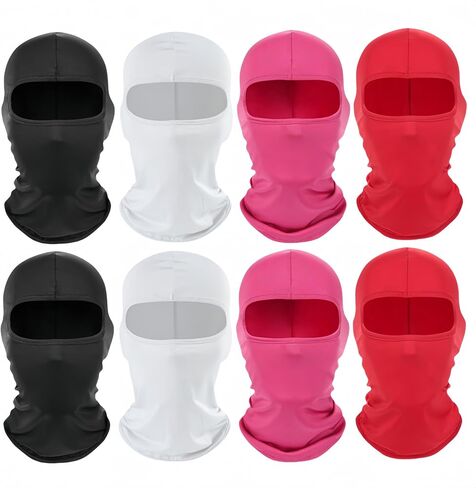8 Pieces Ski Mask Shiesty Mask Ninja Mask Sports Balaclava Full Face Mask Sun UV Protection Hood for Skiing Cycling in Kuwait