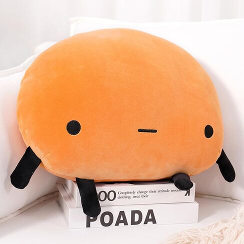 13.7 inch Potato Plush Toy Potato Plush Pillow Kawaii Stuffed Potato Toy Food Shaped Comfort Plush Stuffed Cartoon Pillow Plushie Room Decor Birthday Gift for Boys Girls (Brown-Light) in Saudi Arabia
