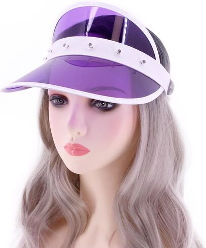 قبعات Naimo Sun Visor مع ضوء شفاف للحماية من الأشعة فوق البنفسجية، قبعة صيفية متوهجة LED في الهواء الطلق، قبعة حفلات الهذيان لمهرجانات الشاطئ in Kuwait