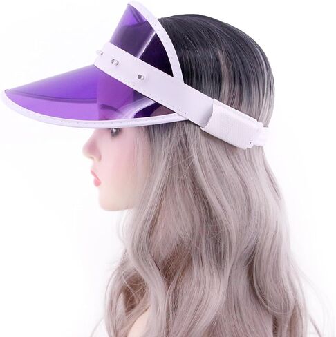 قبعات Naimo Sun Visor مع ضوء شفاف للحماية من الأشعة فوق البنفسجية، قبعة صيفية متوهجة LED في الهواء الطلق، قبعة حفلات الهذيان لمهرجانات الشاطئ in Kuwait