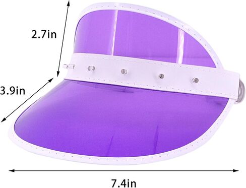 قبعات Naimo Sun Visor مع ضوء شفاف للحماية من الأشعة فوق البنفسجية، قبعة صيفية متوهجة LED في الهواء الطلق، قبعة حفلات الهذيان لمهرجانات الشاطئ in Kuwait