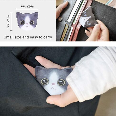 Catlady Cute cat Mirrors,Unbreakable Make up Mirror,Stainless Steel Portable Small Mirror in Saudi Arabia