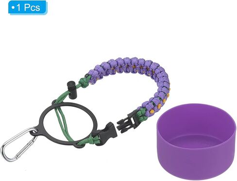 PATIKIL Water Bottle Holder, Paracord Handle Carrying Lanyard Strap Carrier with Ring for Mouth Bottles in Saudi Arabia