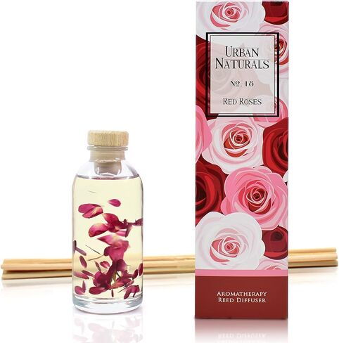 Urban Naturals Pumpkin Brulee Scented Sticks Reed Diffuser Oil Set | Fall & Winter Home Scent | Creamy Pumpkin Pie, Nutmeg & French Vanilla | Beautiful Autumn Home Decor | Great Gift Idea in Kuwait