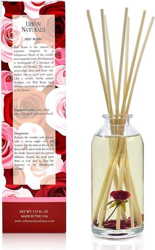 Urban Naturals Pumpkin Brulee Scented Sticks Reed Diffuser Oil Set | Fall & Winter Home Scent | Creamy Pumpkin Pie, Nutmeg & French Vanilla | Beautiful Autumn Home Decor | Great Gift Idea in Kuwait