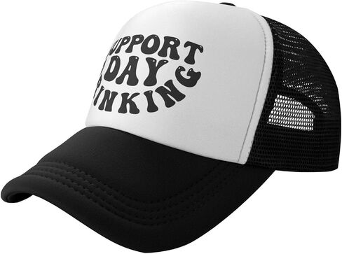 Support Day Drinking Hat for Men Snapback Trucker Hat Funny Hat in Saudi Arabia