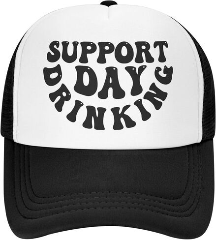 Support Day Drinking Hat for Men Snapback Trucker Hat Funny Hat in Saudi Arabia