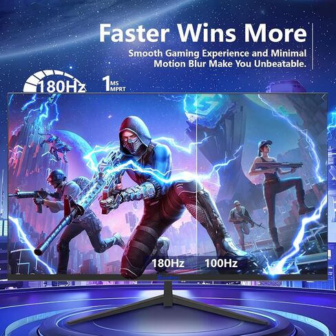 27inch Gaming Monitor - 1ms 360Hz 1080p Flat IPS, HDR10 Height/Tilt/Swivel/Pivot Adjustable RGB Anti-Glare Display, HDMI/DP, FreeSync, G-Sync, 400 cd/m² Bright LEDs in Saudi Arabia