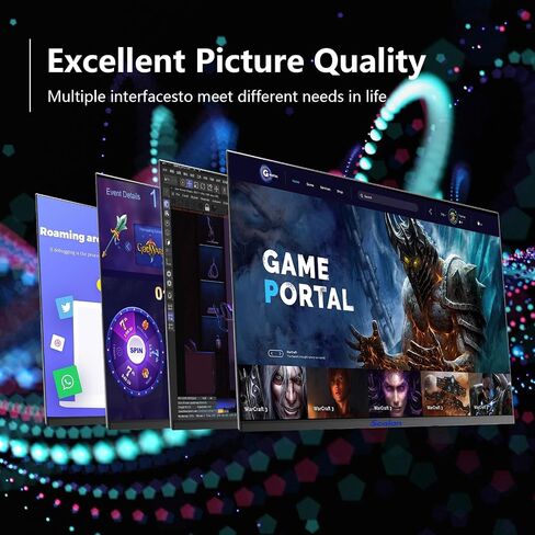 27inch Gaming Monitor - 1ms 360Hz 1080p Flat IPS, HDR10 Height/Tilt/Swivel/Pivot Adjustable RGB Anti-Glare Display, HDMI/DP, FreeSync, G-Sync, 400 cd/m² Bright LEDs in Saudi Arabia