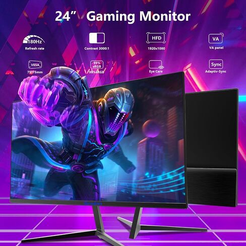 27inch Gaming Monitor - 1ms 360Hz 1080p Flat IPS, HDR10 Height/Tilt/Swivel/Pivot Adjustable RGB Anti-Glare Display, HDMI/DP, FreeSync, G-Sync, 400 cd/m² Bright LEDs in Saudi Arabia