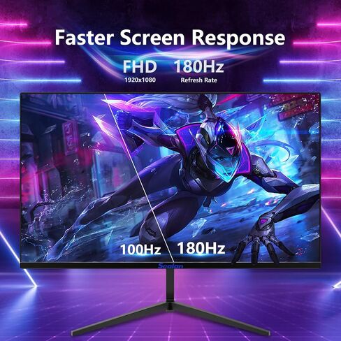 27inch Gaming Monitor - 1ms 360Hz 1080p Flat IPS, HDR10 Height/Tilt/Swivel/Pivot Adjustable RGB Anti-Glare Display, HDMI/DP, FreeSync, G-Sync, 400 cd/m² Bright LEDs in Saudi Arabia