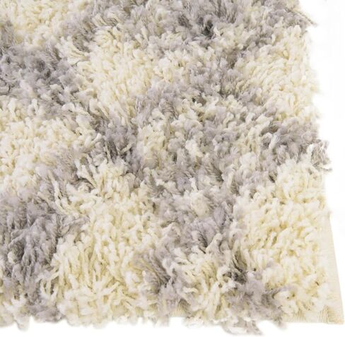 سجادة منطقة فريدة من نوعها من مجموعة Loom المغربية Trellis Shag - مكناس (عداء 2' x 7' 1 بوصة، عاجي/رمادي) in Saudi Arabia