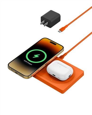 Belkin BoostCharge Pro 3-in-1 MagSafe-Compatible Wireless Charging Pad with Qi2 15W, Fast Charging iPhone Charger, Compatible with iPhone 15, 14, and 13 Series, AirPods, Apple Watch, & More - White in Saudi Arabia