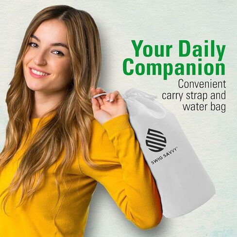 زجاجة مياه Swig Savvy Motivational Time Marker مع غطاء من القش وغطاء للتخزين، شفافة، 128 أونصة in Saudi Arabia