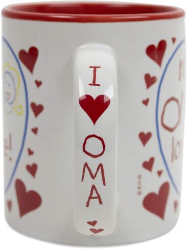 Essence of Europe Gifts E.H.G E.H.G | 12 oz Oma Is The Greatest Gift for German Grandma Stoneware Coffee Mug in Kuwait