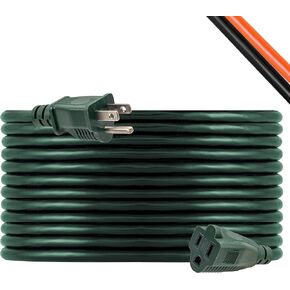 UltraPro Outdoor Extension Cord, 50 Ft, Heavy Duty Extension Cord, UL Certified 3 Prong Extension Cord, 16 AWG 125 VAC Extension Cord Outdoor, Multipurpose Long Extension Cord, 1 pack, Green, 70320 in Kuwait