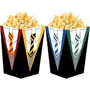 24 Pcs Magical Wizard party popcorn Box, party Candy cookie Box- Snack Containers for Baby Shower Harry themed Birthday Party Supplies