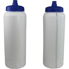 Pinnacle Mercantile Sports Squirt Water Bottles One-Hand Value Just Squeeze and Drink 32oz Set 2