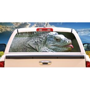 SignMission 16" X 54" Iguana Rear Window Graphic Truck View Thru Vinyl Decal Back