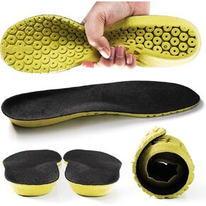 YURRUON Height Increase Insoles with Arch Support Shoe Inserts Flat Foot Care Insoles Shoe Cushion Pads for Men and Women（1.5cm Height ）