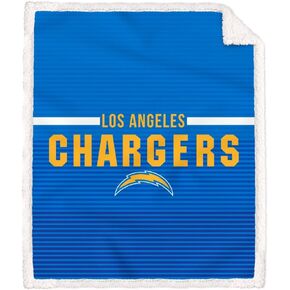 بطانية من البوليستر اللدنة مع شعار Los Angeles Chargers مع شيربا in Kuwait