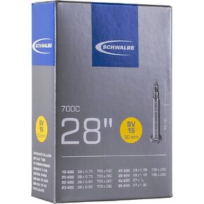 Schwalbe Fahrradschlauch SV15 18/28-622/630 EK 50 mm, Sclaverantventil, 28 Zoll