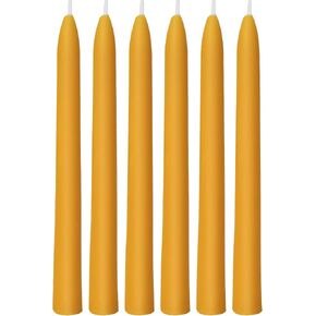 Viyffo 8 Inch Natural Beeswax Taper Candles Set of 6 Unscented, Dripless, Smokeless Long Tall Tapered Candlesticks Wedding Home Decor Dinner in Saudi Arabia