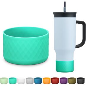 Silicone Boot for Owala 40 oz Tumbler with Handle, Anti-Slip Protective Sleeve for Stainless Steel Triple Layer Insulated Travel Tumbler Accessories