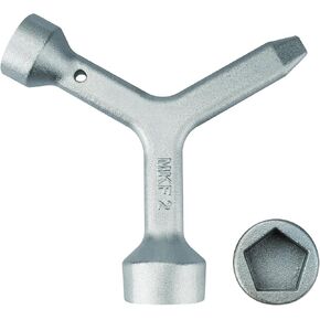 MKF2 Meter Curb Box Key triangle curb box wrench,Electric Box Key Water Meter Key for meter pit lids and meter box lids and curb box