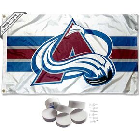 Colorado Avalanche White Banner and Tapestry Wall Tack Pads